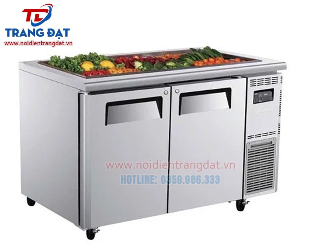 Bàn salad 2 cánh inox giá rẻ, chất lượng Hải Phòng