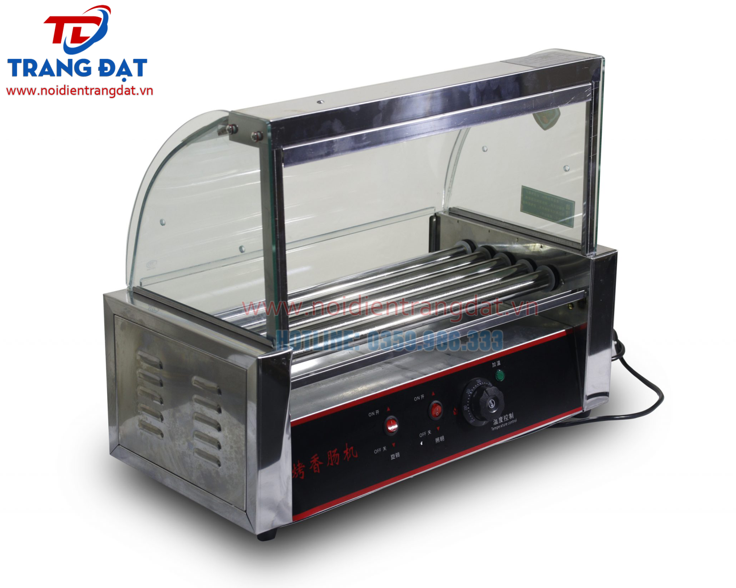 Máy nướng xúc xích 7 thanh Trang Đạt chất lượng, chuyên nghiệp Hải Phòng