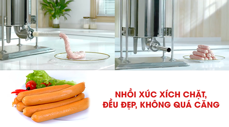 Máy đùn xúc xích, lạp xưởng tự động 10L Trang Đạt uy tín, chất lượng Hải Phòng