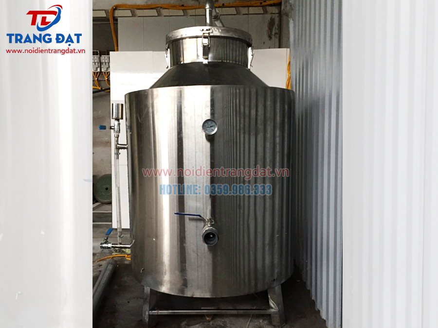 Nồi nấu rượu công nghiệp 200kg chất lượng, có sẵn tại Trang Đạt