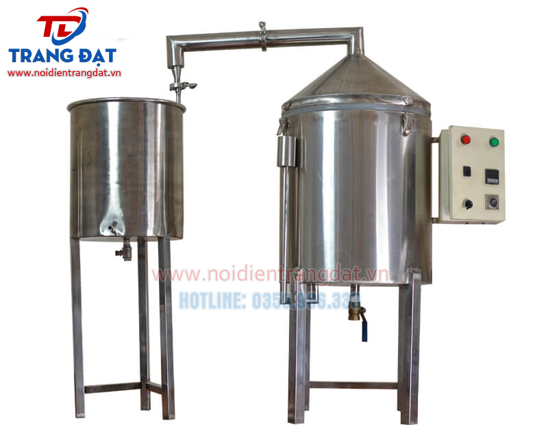 Nồi nấu rượu mini 25 - 50kg/mẻ tại Trang Đạt