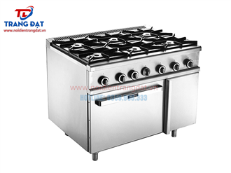 Bếp Âu 6 họng có lò nướng Berjaya