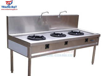 Bếp Á công nghiệp 3 họng dùng gas