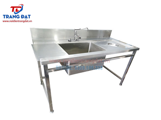 Chậu rửa bát công nghiệp (Kết nối máy rửa bát CN)