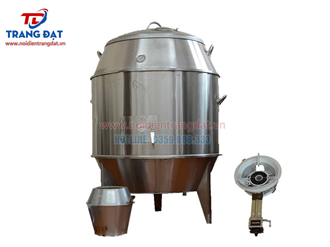 Lò quay gà vịt bằng than inox cao cấp