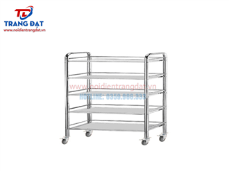   Xe đẩy inox 5 tầng